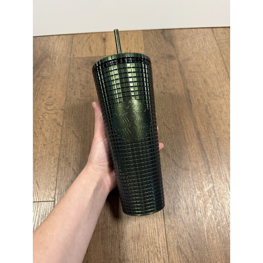 Starbucks Studded‎ Tumbler - Glossy Dark Green, 24 oz